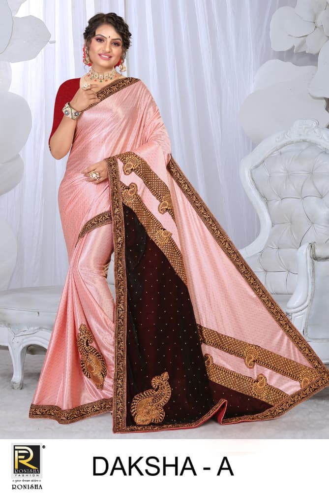 Ronisha Daksha New Exclusive Wear Embroidery Saree Collection